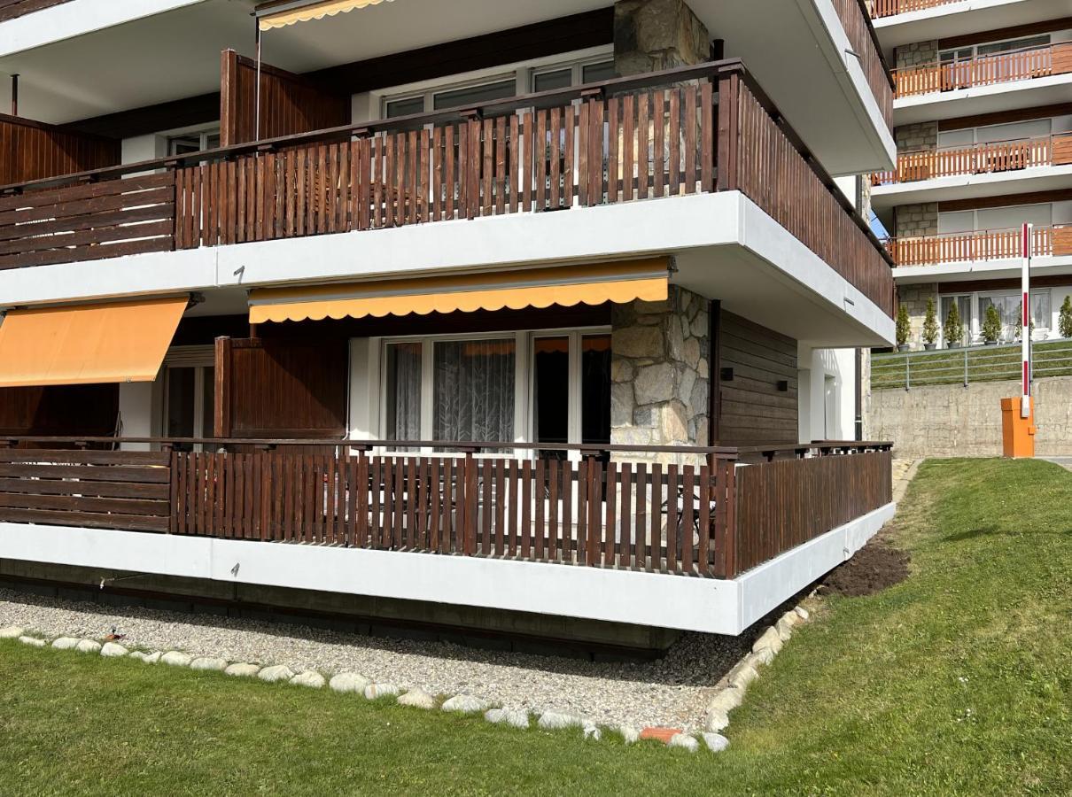 Bel Appartement 3 Pieces Au Pied Des Pistes De Ski Crans-Montana Dış mekan fotoğraf