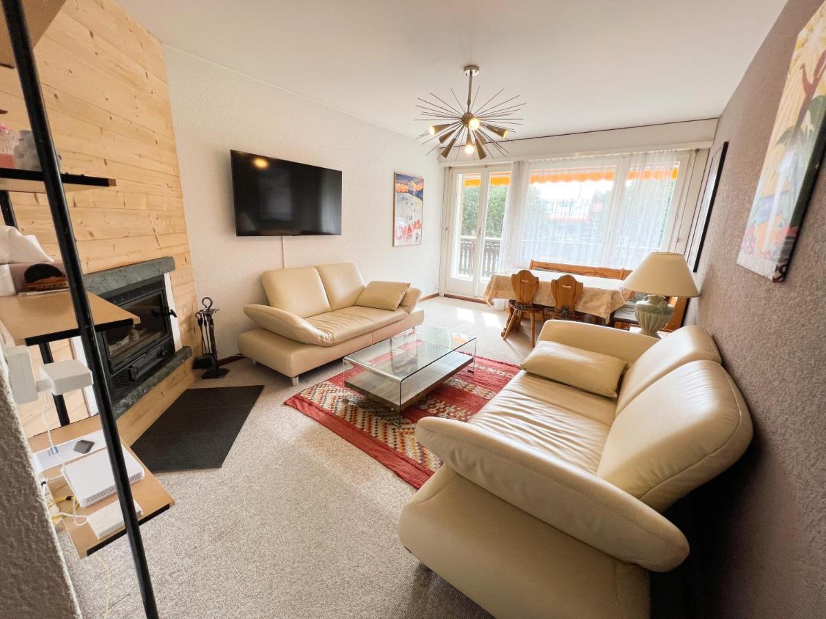 Bel Appartement 3 Pieces Au Pied Des Pistes De Ski Crans-Montana Dış mekan fotoğraf