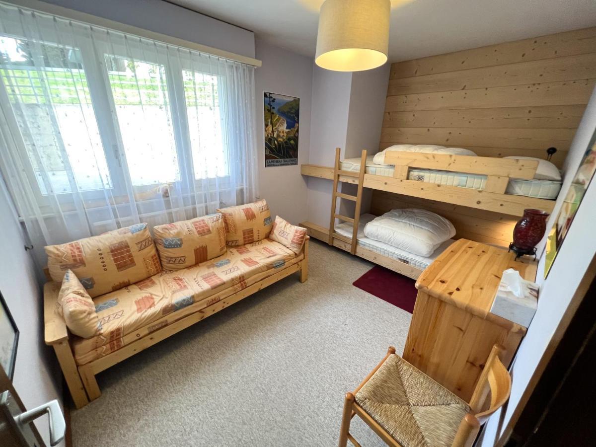 Bel Appartement 3 Pieces Au Pied Des Pistes De Ski Crans-Montana Dış mekan fotoğraf